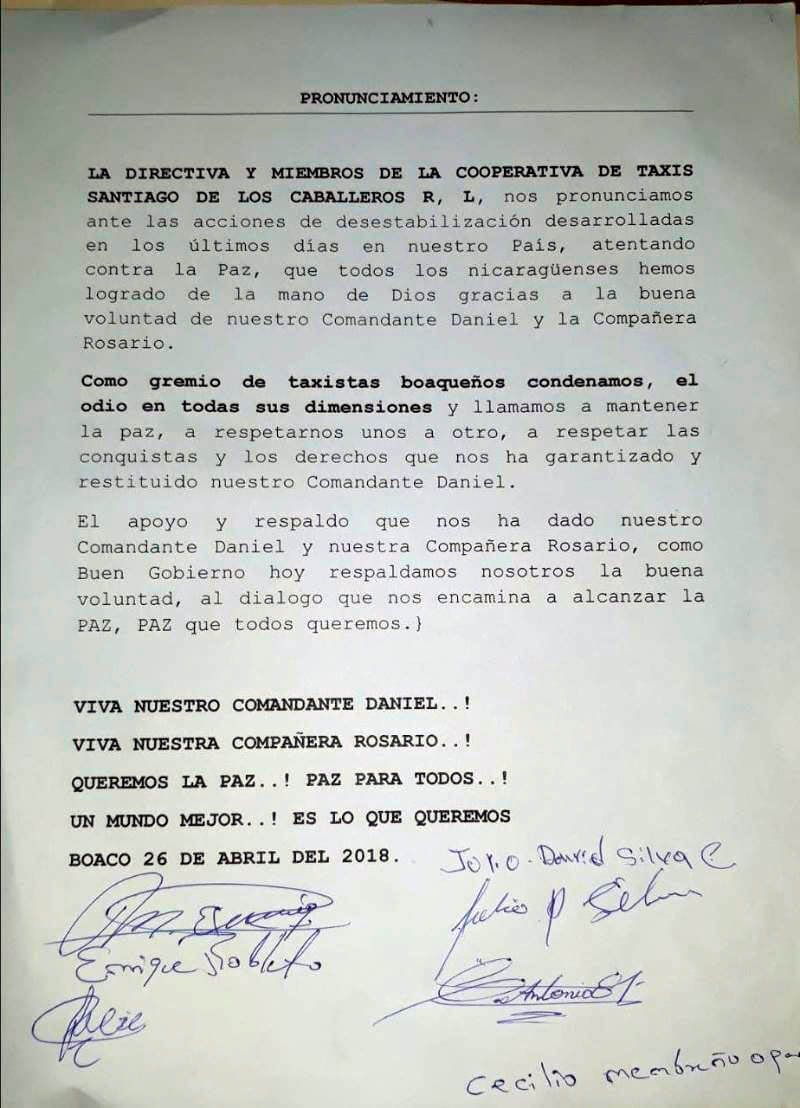 PRONUNCIAMIENTOS